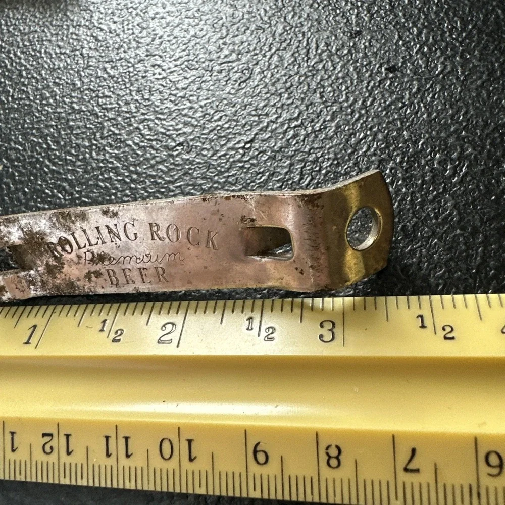 Vintage Bottle Opener Rolling‎ Rock Premium Beer Can & bottle Opener Metal
